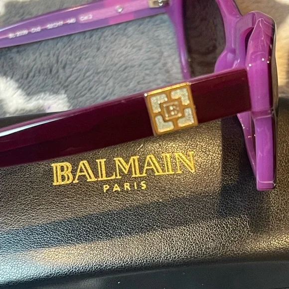 ?NWT!?Purple Balmain Paris Sunglasses